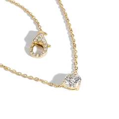 1.34 Carat Solitaire Pendant Necklace