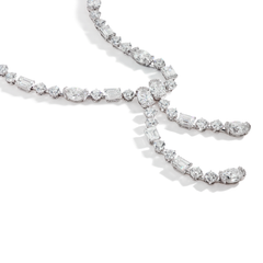 Fancy Shape Diamond Lariat Necklace