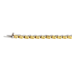 30 Carat Yellow and White Pear-Shape Diamond Necklace