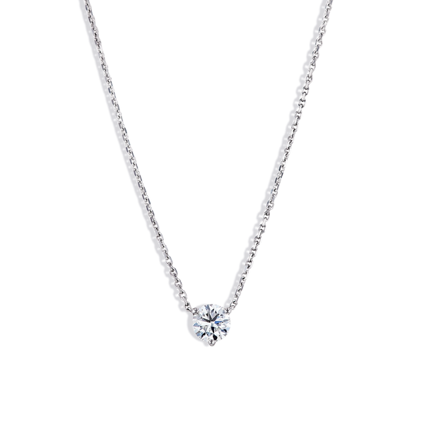.50 Carat Diamond Solitaire Necklace - Botswana