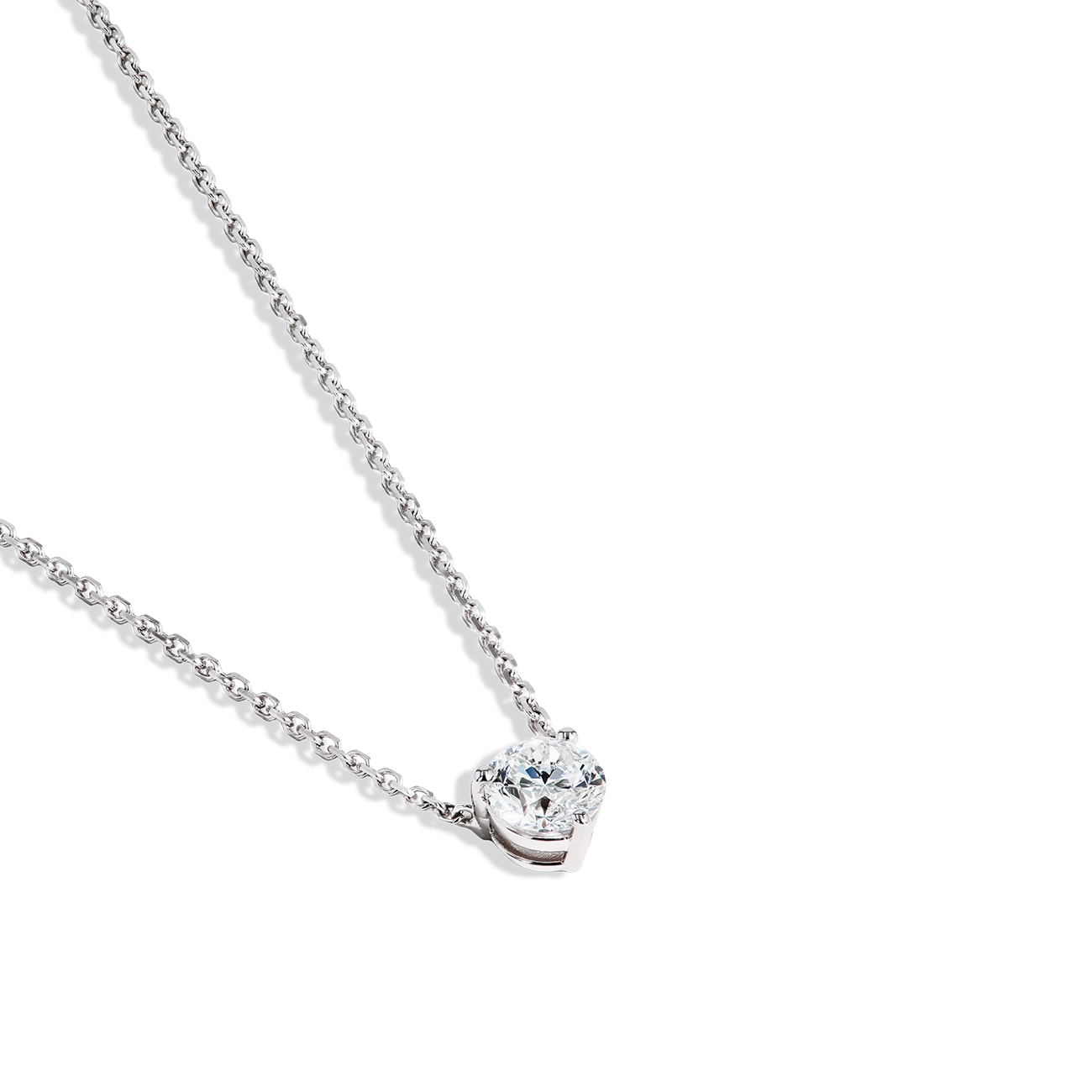 .50 Carat Diamond Solitaire Necklace - Botswana