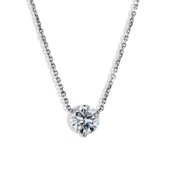 1 Carat Diamond Solitaire Necklace - Botswana