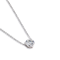 1 Carat Diamond Solitaire Necklace - Botswana