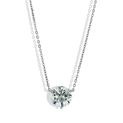 5 Carat Solitaire Pendant Necklace