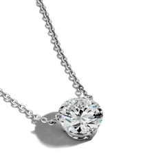 5 Carat Solitaire Pendant Necklace