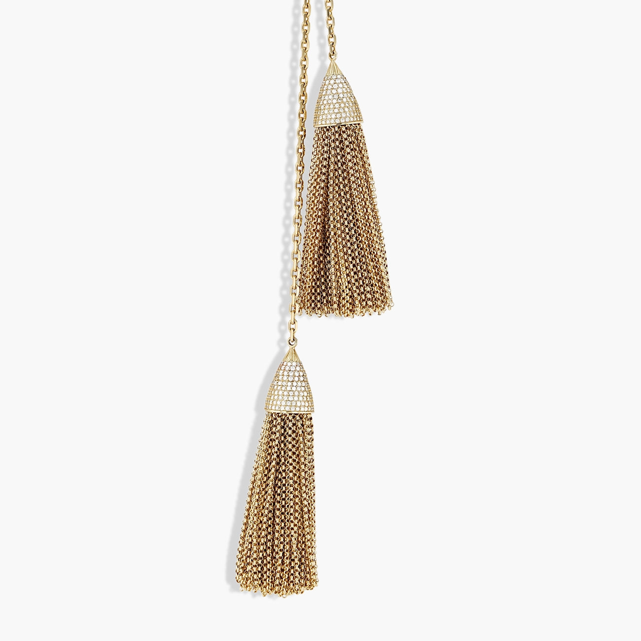 Diamond Tassel Drop Necklace