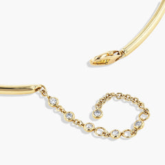 Diamond Cascade Collar Necklace