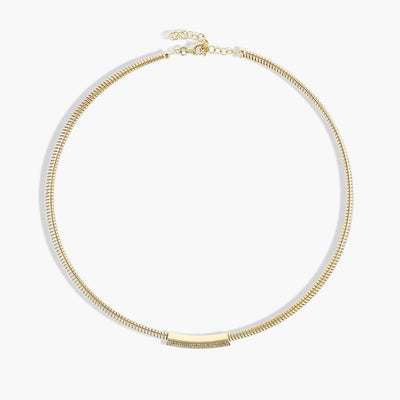Diamond Pavé Station Collar Necklace - Private Label product