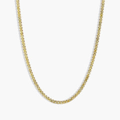 18 Carat Yellow Diamond Tennis Necklace