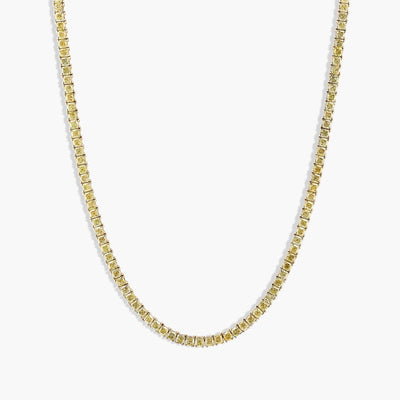 18 Carat Yellow Diamond Tennis Necklace - Private Label product