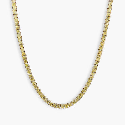 23 Carat Yellow Diamond Tennis Necklace - Private Label product