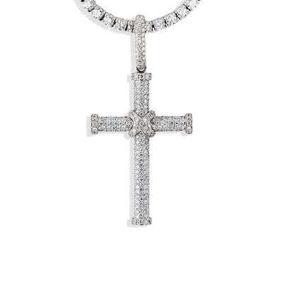Custom Large Bail Diamond Cross Pendant - J.R.DUNN product