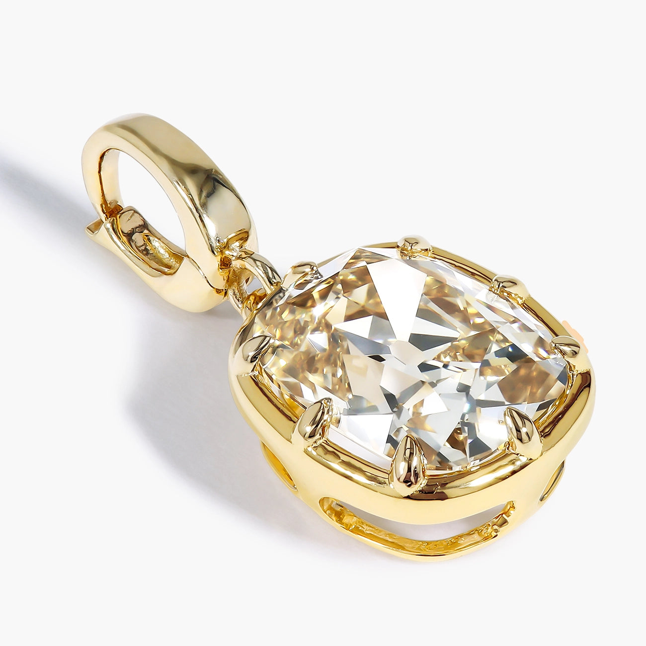 3.52 Carat Old Miner Diamond Charm Clip