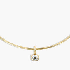 2 Carat Radiant Diamond Diamond Charm Clip