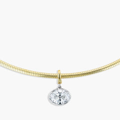 3 Carat Namibian Diamond Oval Diamond Charm Clip