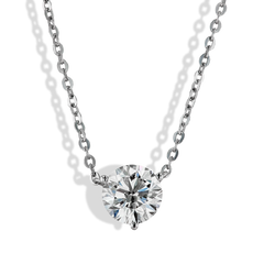 2 Carat Solitaire Pendant Necklace