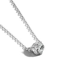 2 Carat Solitaire Pendant Necklace