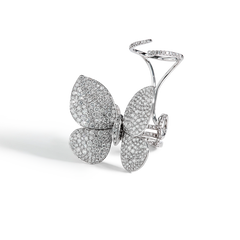 Pavé Diamond Small Butterfly Ring