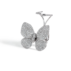Pavé Diamond Small Butterfly Ring