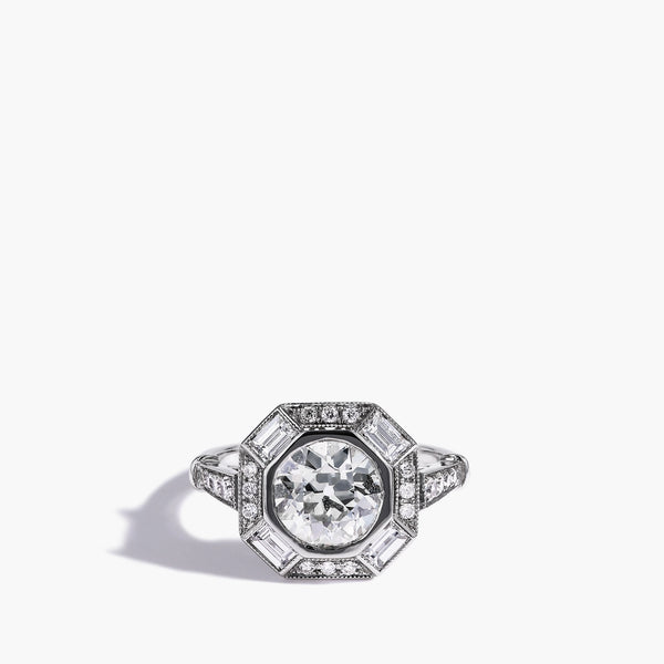 Fancy-Shape Octagon Diamond Ring
