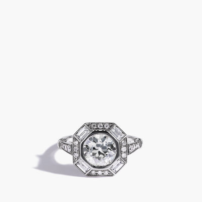 Fancy-Shape Octagon Diamond Ring - Private Label product