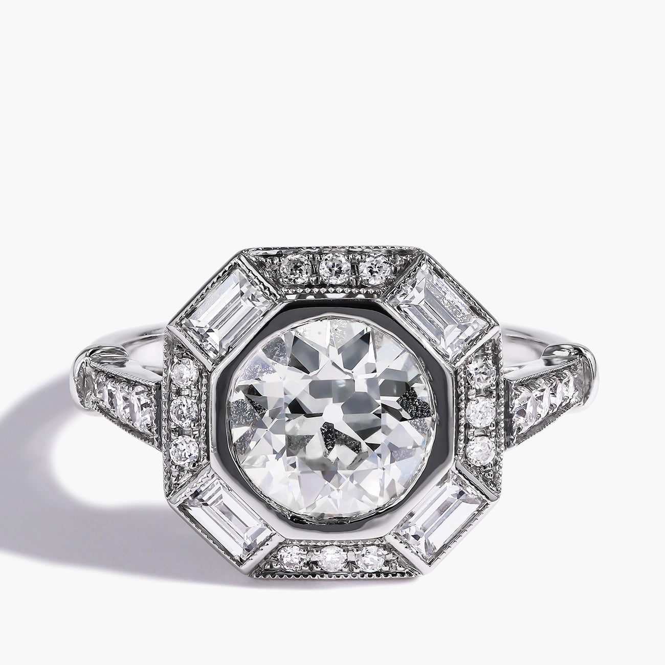 Fancy-Shape Octagon Diamond Ring