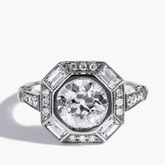 Fancy-Shape Octagon Diamond Ring
