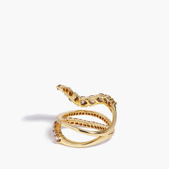 Etho Maria 18K Yellow Gold Brown Diamond Ring