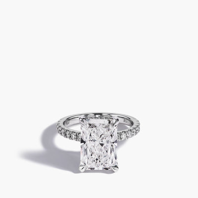 Robert Pelliccia Custom Radiant Diamond Engagement Ring Setting - Private Label product