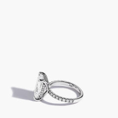 Robert Pelliccia Custom Radiant Diamond Engagement Ring Setting