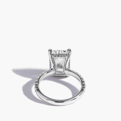 Robert Pelliccia Custom Radiant Diamond Engagement Ring Setting