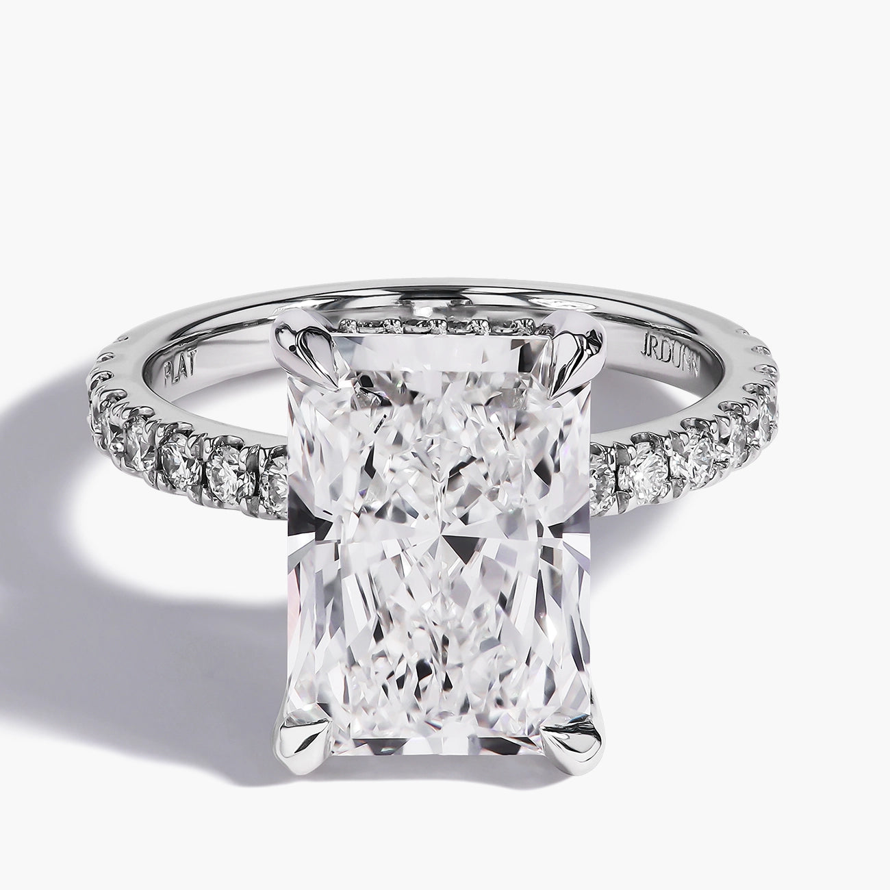 Robert Pelliccia Custom Radiant Diamond Engagement Ring Setting