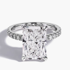 Robert Pelliccia Custom Radiant Diamond Engagement Ring Setting