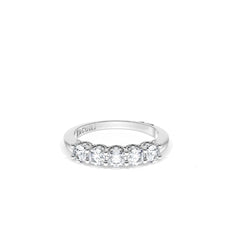 Tacori Crescent RoyalT Platinum 1/4 Diamond Wedding Band