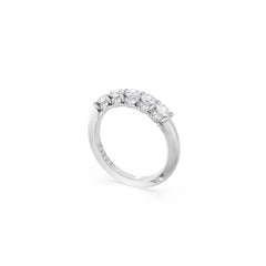 Tacori Crescent RoyalT Platinum 1/4 Diamond Wedding Band
