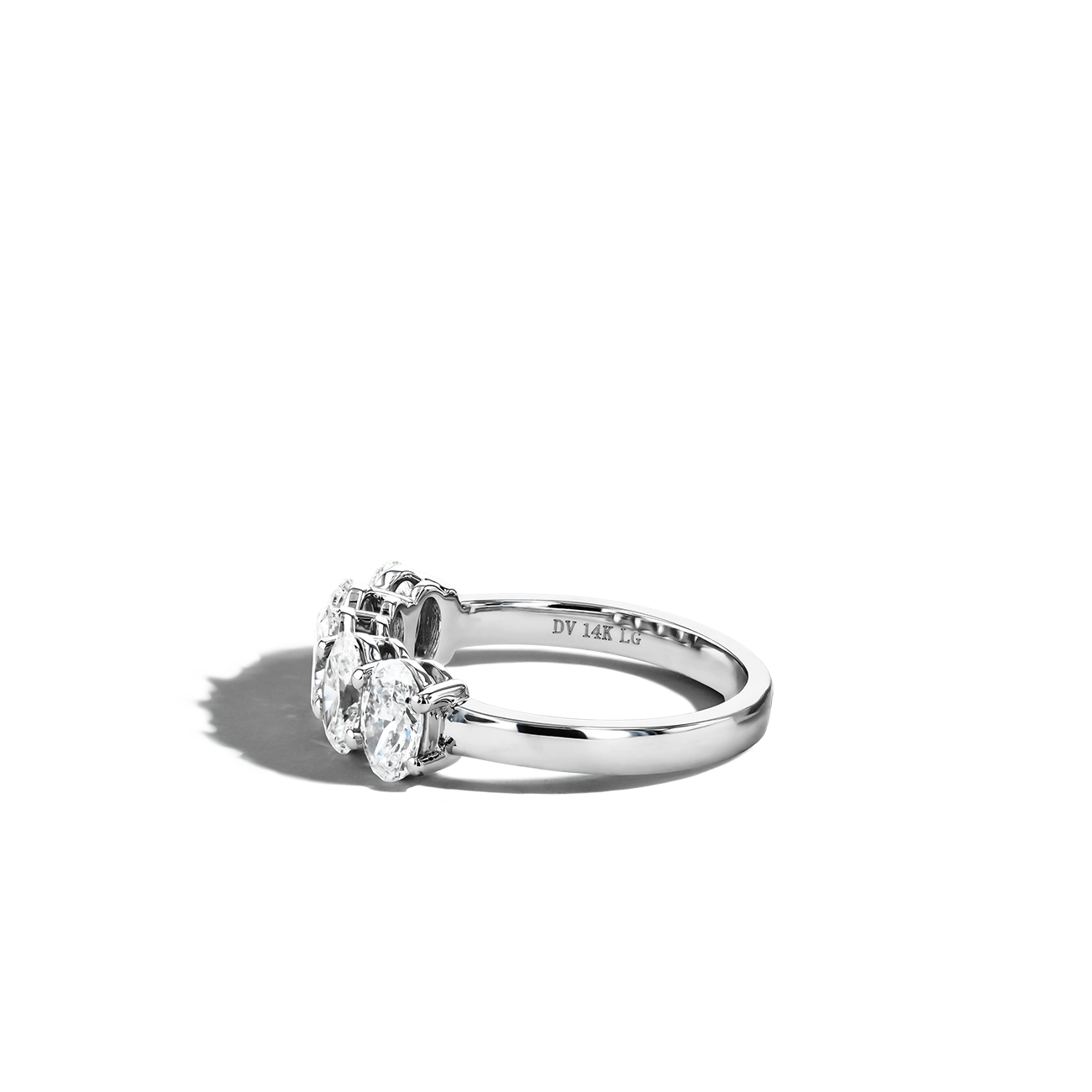 2 Carat Oval Lab Diamond Band