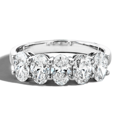 2 Carat Oval Lab Diamond Band