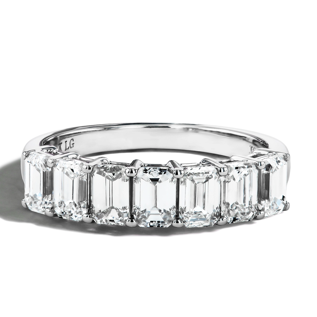 2 Carat Emerald-Cut Lab Diamond Band