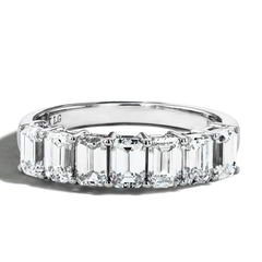 2 Carat Emerald-Cut Lab Diamond Band