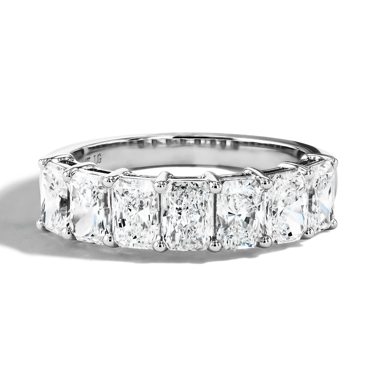 2 Carat Radiant-Cut Lab Diamond Band