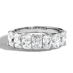 2 Carat Radiant-Cut Lab Diamond Band