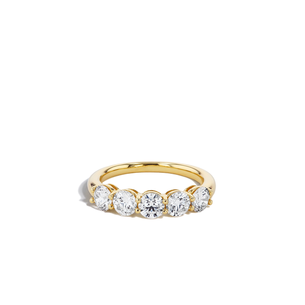 Shared Prong Diamond Wedding Band