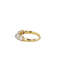 Shared Prong Diamond Wedding Band