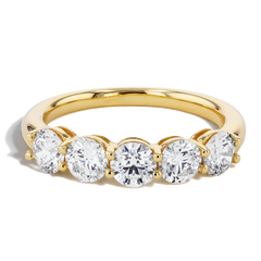 Shared Prong Diamond Wedding Band