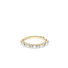Tacori Sculpted Crescent Halfway Marquise Diamond Wedding Band