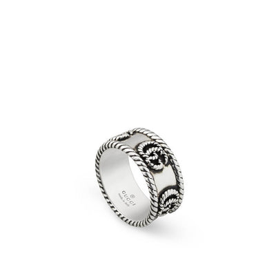 Gucci GG Marmont Silver Ring Medium Band - Gucci product