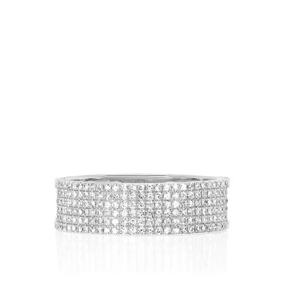 EF Collection Diamond Cigar Band Ring - EF Collection product