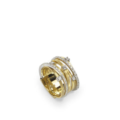Marco Bicego Goa 18kt Yellow Gold 7 Row Diamond Ring