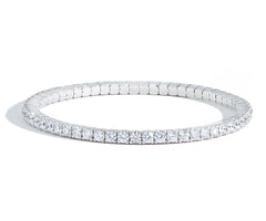 Flexible Diamond Infinity Bangle Bracelet - 5.50 ctw
