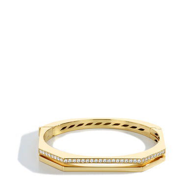 2 Row Diamond Bangle Bracelet - Private Label product